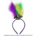 hgnxa Mardi Gras Headband for Woman with Sequins Feather Delicate Headbands Anti Slip Headbands Sweet Girls Prom Supplies Headband mask - Buy Online on GoSupps.com