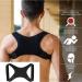 Posture Corrector for Men & Women | Adjustable Shoulder & Back Support Brace for Neck Pain Relief | Comfortable & Effective - Black Large - Buy Online on GoSupps.com