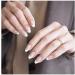 24Pcs French Round Pink False Nails Acrylic Fake Nails Full Cover Nails Tips Artificial Finger Manicure Press on nails for Women and Girls - Buy Online on GoSupps.com