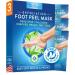 Wild Beauty Foot Peel Mask (3 Pairs), Moisturizes Dry Cracked Feet, Soft Foot Exfoliator for Calluses, Foot Mask Peeling Foot Softener, Feet Peeling Mask for Women, Exfoliating Foot Mask Peel