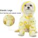 Mitili Cute Puppy Dog Raincoat Four-Legged Waterproof Small Medium Dogs Pet Poncho Clothes Yellow S(Back Length 10-12) - Buy Online on GoSupps.com