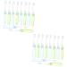 Healeved 20pcs Portable Toothbrush Cleaning Brush Manual Travel Soft Brush Wire Accessories