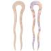 LALAFINA French Hair Pin Small Hair Barrettes for Women 2pcs Fine Hair Classical Cellulose Acetate Small Hair Clips Barrette Clips for Thin Hair Women Hair Accessories Hair Stick 11.5x3CM As Shown 1