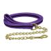Hy Soft Webbing Lead Rein with Chain - Purple/Black - 2m