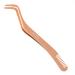 Clusters DIY Lash Applicator Lash Tweezers 2 in 1 Eyelash Applicator Tool Lash Tool with Comb DIY Eyelash Precise Applicator Lash Tweezer for False Eyelash (Rose Gold)
