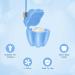 Coheali 5th White Toothed Treasure Chest - Tooth Holder Necklace for Lost Teeth | Perfect Baby Gift & Child Tooth Save Chain - Buy Online on GoSupps.com