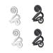 Acupressure Earrings Magnetic Ear Ornament Ear Cuff Clip Acupressure Slimming Earrings Non Pierced Ears Earrings for Weight Loss Women 2pairs-c