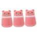 Healifty 3pcs Powder Puff Box Body Powder Baby Powders Travel Dispenser Loose Powder Sponge Empty Puff Box Cute Powder Puff Travel Powder Container Talcum Powder Container Powder Box Body 10X7CM Pink