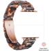 Art Tortoise Shell Resin Apple Watch Band - Compatible with Apple Watch Series 8/7/SE/6/5/4/3/2/1, 38mm/40mm/41mm - Buy Online on GoSupps.com