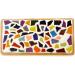 200g Mosaic Stained Glass Tiles for Home Decoration DIY Arts & Crafts - White Ceramic 0.5x2 cm - Buy Online on GoSupps.com