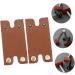 Durable Travel Razor Cover - Hakidzel 2-Piece Men's Razor Accessories | Anti-Scratch Fabric Shell | Brown 8.5x4.5cm - Buy Online on GoSupps.com
