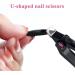 Acrylic Nail Clipper U Shaped Nail Edge Trimmers False Nail Tip Scissors Black - Buy Online on GoSupps.com