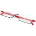 Kokobin Ultra-Light TR90 Reading Glasses +3.0 Dioptries - Stylish Semi-Frame Design with Metal Gaps - Unisex Glasses Case Included (Red) - Buy Online on GoSupps.com