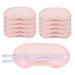 AKOAK 10 Pieces Game Party Sleep Travel Eye Mask Lightweight Shading Eye Protection Rest Eye Mask with Nose Pad and Adjustable Strap Unisex (Pink)