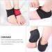 COHEALI Foot Heel Pads - 2Pcs Feet Care Covers for Plantar Fasciitis - Heel Support Sleeves with Anti-Cracking Cushion - Buy Online on GoSupps.com