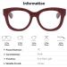 ZUKKY Oversized Reading Glasses for Women & Men - Red Blue Light Blocking Computer Glasses with Spring Hinges (3.50x) - Buy Online on GoSupps.com
