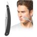 Men's Stainless Steel Straight Razor - Premium Barber Shaver Replacement in Black | Close Shaves & International Shipping - Buy Online on GoSupps.com