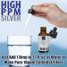 Colloidal Nano Silver Solution Concentrate 10000ppm - 1 oz | Protein & Chemical Free Dilute to 8 Gallons of 10ppm Pure Silver | Ship Internationally - Buy Online on GoSupps.com