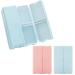 Small Daily Pill Organizer (2 Pack) 7 Compartents Magnetic Pill Organizer Travel Pill Box Portable Pill Case for Purse Dustproof Medicine Vitamin Box Fish Oil and Supplement Box (Blue Pink)