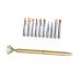 1 Set nail art brush nail painting brush nail art pen nail decoration brush nail pen nail drawng brush nail brush pen kit de manicura liner quartz 19.5*10cm Golden