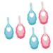 Beaupretty 6 STK baby toothbrush cleaning brush with soft bristle massage devices toothbrushes for children toothbrush travel toothbrush ergonomic children's toothbrush ergonomic toothbrush