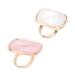 Palettes de M lange Annulaires pour Nail Art 2 Pi ces Format Mini Effet Marbre Blanc et Rose pour Passionn es Manucure et Cr ation Nail Art Domicile et v nements