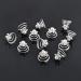 24 Pcs Spiral Hair Pins Bridal Hair Clips Crystal Pearls Swirl Hair Accessories - Gold & Silver | Wedding Party Hair Twists Coils - Buy Online on GoSupps.com