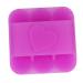 Tovinanna hair scales massage brush for at home head scalp massage clerk head cleaning brush silicone massage brush 8.5x3cm purple