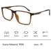 Kokobin Anti-Blue Light Reading Glasses for Men & Women - Brown TR Frames +3.0 - Computer Vision Protection - Buy Online on GoSupps.com