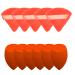(5+5) Powder Puff Makeup Sponge Blender Beauty Face Triangle Makeup Cosmetic Puff Latext-free Makeup Wedge Foundation Sponge Blender to Make Up Tools Applicator Sponges (red)