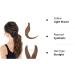 S-noilite Trendy 23 Wrap Around Ponytail Clip in Hair Extension - Light Brown 23 Inch - Buy Online on GoSupps.com