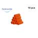 Dentosmile Chewies Seater for Invisalign Aligners - Orange Color - Pack of 10 with Carry Case and Eco-Friendly Stick - Buy Online on GoSupps.com
