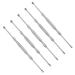 Hemoton 5pcs Ear Cleaners Stainless Steel Set Metal Ear Pick Wax Curette Ear Wax Removal Stainless Steel Earpick Earwax Removal Earpick Set Ear Spoon Earplugs Silver Visible Detergent