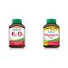 Vitamin K2 120 mcg + Vitamin D3 1 000 IU | Jamieson Magnesium 250 mg Ultra Strength Vitamin K2+D3 + Magnesium 250 mg