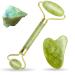 Gua Sha Facial Tools Set and Jade Roller for Face - DSENFURN 100% Real Natural Stone Beauty Jade Roller for Anti-Aging Massage - Buy Online on GoSupps.com