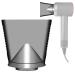 Salon Styling Concentrator Attachment for Dyson Supersonic Hair Dryer Grey High-Velocity Airflow Compatible with HD01 HD02 HD03 HD04 HD08 HD15 Material Easy to Use