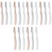 Beaupretty 18 pieces Color Remener Brewing Peeling Razor Men Trimmer Face Tool Dermaplaning Man with foldable precision Mixed women for razor multi -purpose hair different coloredx3st 15x1.3cmx3PCs