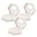 Didiseaon 3pcs Blush Palette Eyeshadow Eye Shadow Cosmetic Containers Empty Lipstick Pallet White Plastic