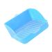 COLLBATH Box Rabbit Training Potty Chinchilla Toilet Trainer Potty Pet Pan Gerbil Toilet Rabbit Potty Plastic 28x23cm Blue