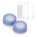 Entatial contact lens box solution tube purple portable contact lens container plastic mini lovely for women for everyday use