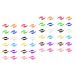 Housoutil 48 pairs glasses holder made of silicone anti-slip holder for glasses training accessories Reading glasses slide-resistant glasses silicone ear cuff men and women ear hooks glasses legs 4x0.6cmx2pcs such as shown