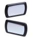 2 Pack Sun Visor Mirror Clip on WenMei Car Visor Cosmetic Vanity Mirror Clip Car Makeup Sun-Shading Cosmetic Mirror Black Deluxe Visor Mirror Auto Supplies 16.9x11cm/6.65x4.33 (Black)