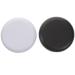Fomiyes 2 pieces silicone-tooth clip holder prosthesis box retainer clipping box suitcase orthodontic prosthesis case black white 8 5 x 8 5 cm 5x2.8cm