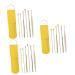 Hemoton 3 Sets Ear Picking Tool Silicone Gauges for Ears Silicone Remover Earring Cleaner Limpiador De Oidos Earwax Cleaner Tool Ear Ceaning Spoon Ear Wax Cleaner Spiral Ear Clean Tool Goldenx3pcs 11.5X2.7X1cmx3pcs