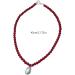 OralGos Pearl Pendant Necklace - Adjustable Bohemian Choker with Glass Beads | Stylish Jewelry for Women & Girls - Buy Online on GoSupps.com