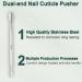 Cuticle Pusher Stainless Steel Dual Head Nail Cuticle Cleaner for Nail Polish Remover Gel Nail Remover for Removing Dead Skin - Buy Online on GoSupps.com