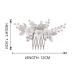 Catery Silver Rhinestone Bridal Hair Comb - Opal Headpiece for Women & Girls - Buy Online on GoSupps.com