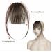 100% Human Hair REMY Air Fringe Clip In Side Thin HUMAN Hair Fringe (Medium Brown) - Buy Online on GoSupps.com