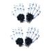 Beavorty 2 Pairs Skeleton hair clip hairpin hair clips for women barrettes for girls white decor Women hair clip halloween hairpin Gothic accessories lip gloss decorate Miss