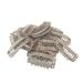 20 Pcs Metal Snap Clips for Hair Extensions and Wefts (32mm Brown)